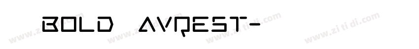 微软雅黑 Bold   AvQest字体转换